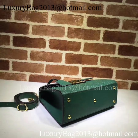 Gucci Padlock Gucci Signature Top Handle Bag 453188 Green