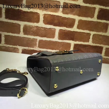 Gucci Padlock Gucci Signature Top Handle Bag 453188 Grey