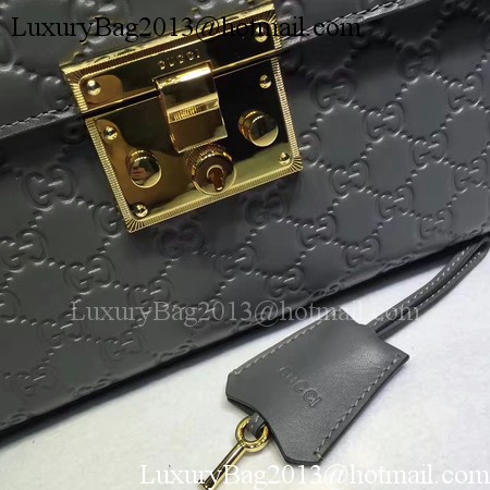 Gucci Padlock Gucci Signature Top Handle Bag 453188 Grey