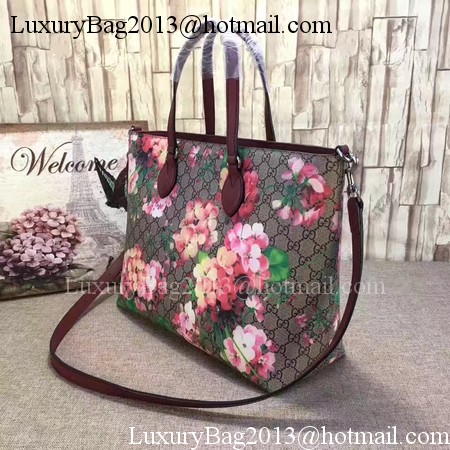 Gucci Soft GG Blooms Tote Bag 453705 Red