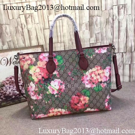 Gucci Soft GG Blooms Tote Bag 453705 Red