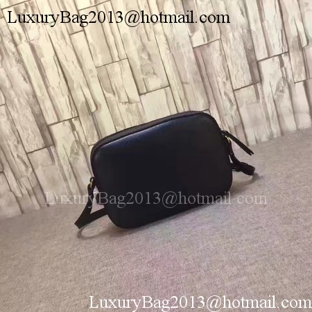 Gucci Soho Calfskin Leather Shoulder Bag 412009 Black