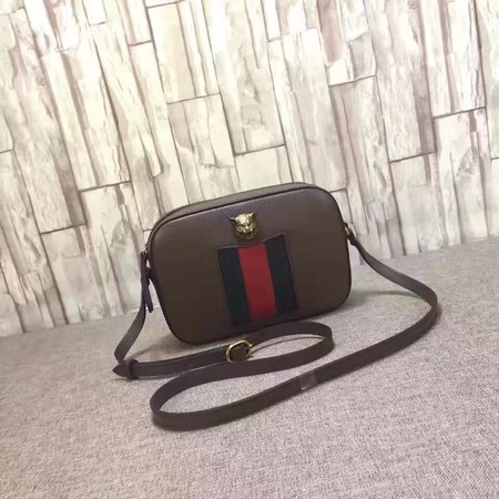 Gucci Soho Calfskin Leather Shoulder Bag 412009 Brown