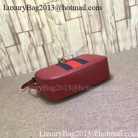 Gucci Soho Calfskin Leather Shoulder Bag 412009 Red