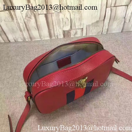 Gucci Soho Calfskin Leather Shoulder Bag 412009 Red