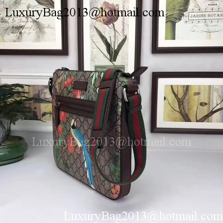 Gucci Tian GG Supreme Messenger Bag 406408 Brown