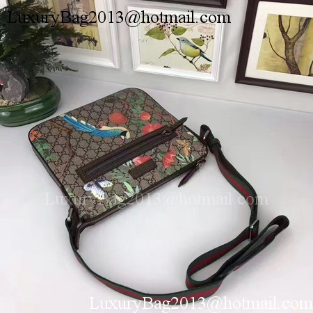 Gucci Tian GG Supreme Messenger Bag 406408 Brown