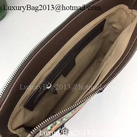 Gucci Tian GG Supreme Messenger Bag 406408 Brown