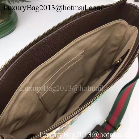 Gucci Tiger GG Supreme Messenger Bag 406408 Green