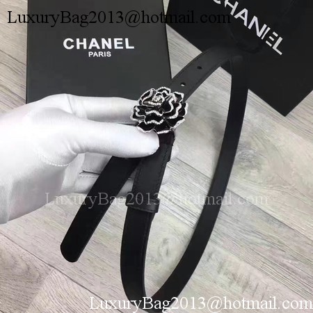 Chanel 20mm Leather Belt CH0801 Black