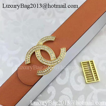 Chanel 30mm Leather Belt CH5235 Brown
