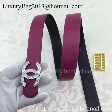 Chanel 30mm Leather Belt CH5235 Rose