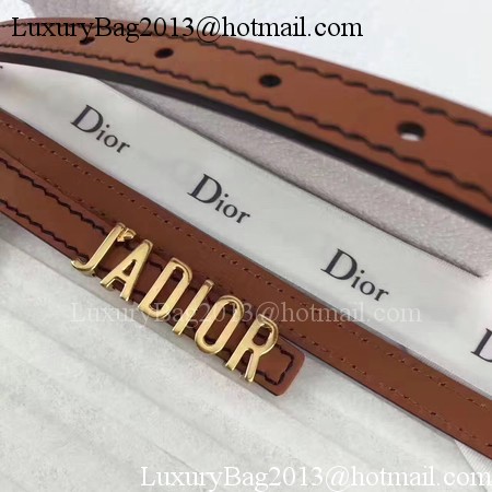 Dior 30mm Leather Belt CD2366 Brown