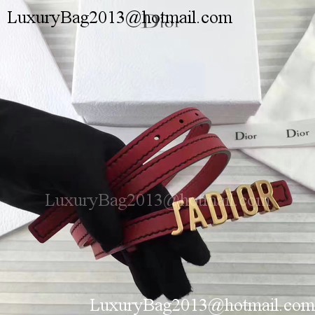 Dior 30mm Leather Belt CD2366 Red