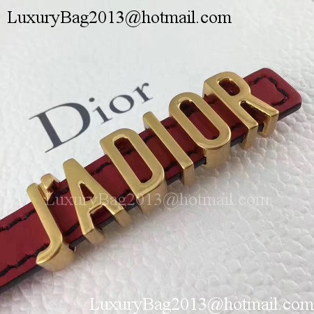 Dior 30mm Leather Belt CD2366 Red