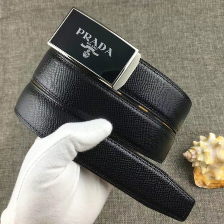 Prada 34mm Leather Belt PD0801 Black