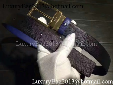 Prada Leather Belt PD0806 Blue