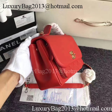 Chanel Classic Top Flap Bag Original Cannage Pattern A96587 Red