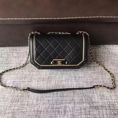 Chanel Classic Top Flap Bag Original Leather A96588 Black