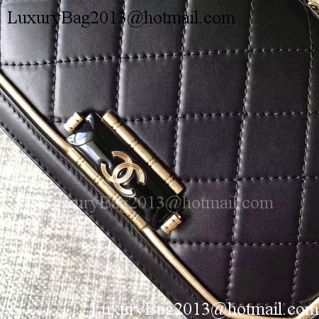 Chanel Classic Top Flap Bag Original Leather A96588 Black