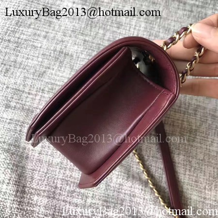 Chanel Classic Top Flap Bag Original Leather A96588 Wine