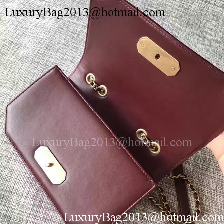 Chanel Classic Top Flap Bag Original Leather A96588 Wine
