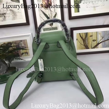 GUCCI Calfskin Leather Backpack 387149 Green