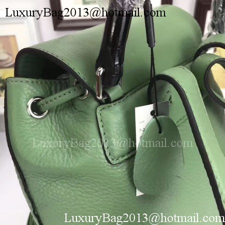 GUCCI Calfskin Leather Backpack 387149 Green