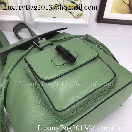 GUCCI Calfskin Leather Backpack 387149 Green