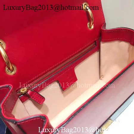 Gucci Broadway Leather mini Bag 476542 Red