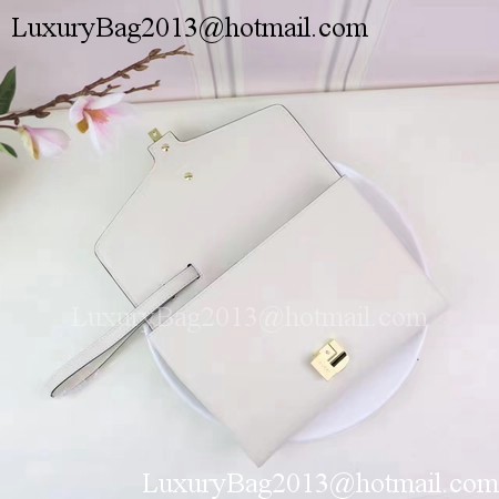 Gucci Calfskin Leather Clutch 477627 White