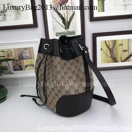 Gucci Classic Bucket Bag Original GG Canvas 381597 Black