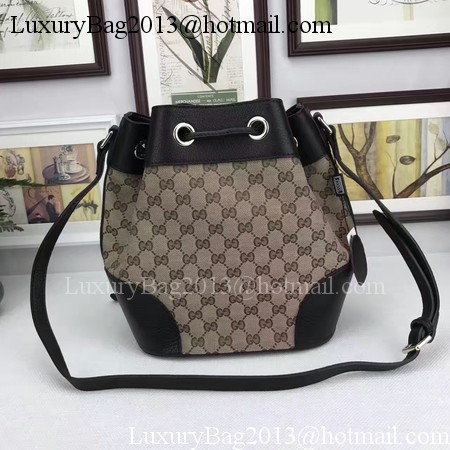 Gucci Classic Bucket Bag Original GG Canvas 381597 Black