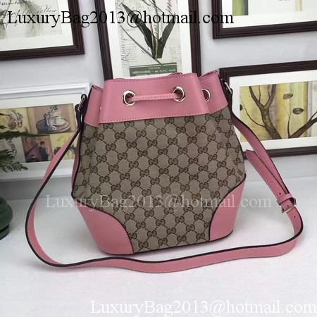 Gucci Classic Bucket Bag Original GG Canvas 381597 Pink