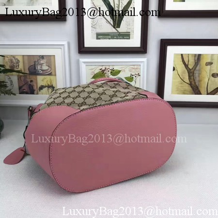 Gucci Classic Bucket Bag Original GG Canvas 381597 Pink
