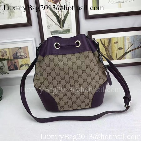 Gucci Classic Bucket Bag Original GG Canvas 381597 Purple