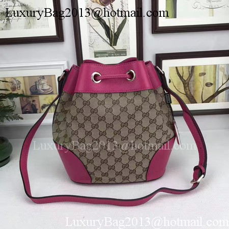 Gucci Classic Bucket Bag Original GG Canvas 381597 Rose