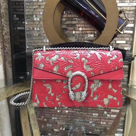 Gucci Dionysus Calf Leather Shoulder Bag 400249E Red