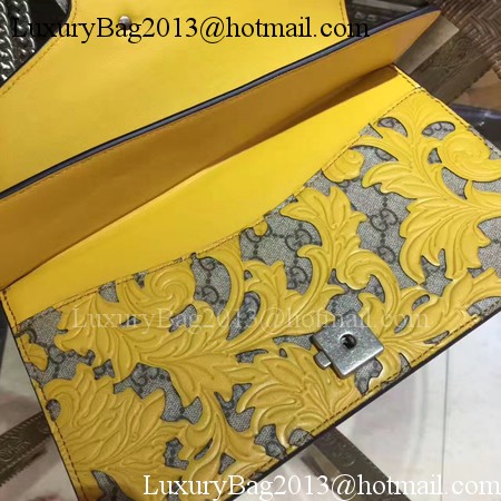 Gucci Dionysus Calf Leather Shoulder Bag 400249E Yellow