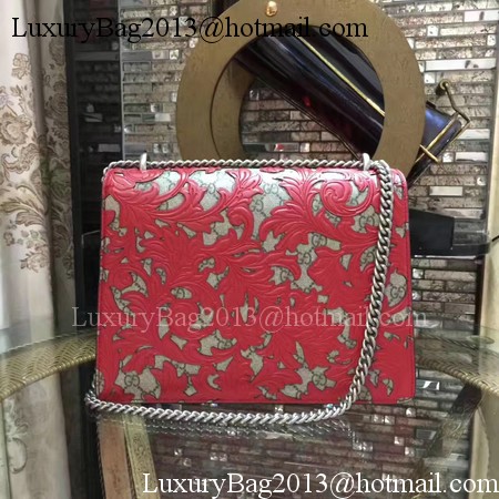 Gucci Dionysus Embroidered Shoulder Bag 400235E Red