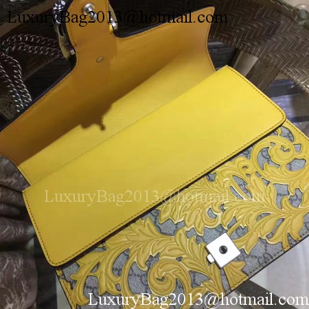 Gucci Dionysus Embroidered Shoulder Bag 400235E Yellow