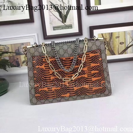 Gucci Dionysus GG Supreme Canvas Shoulder Bag 403348 Brown