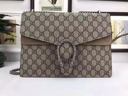 Gucci Dionysus GG Supreme Canvas Shoulder Bag 403348 Khaki