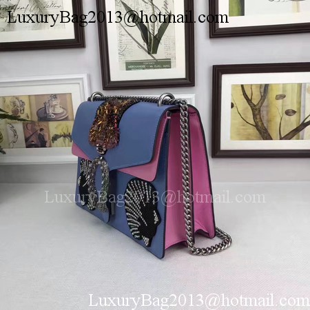 Gucci Dionysus Lichee Original Leather Shoulder Bag 403348 Blue