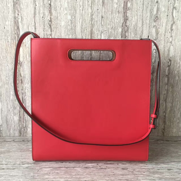 Gucci Ghost Calfskin Leather Shopper Bag 414476 Red