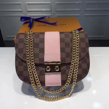 Louis Vuitton Damier Ebene Canvas WIGHT N64419 Pink