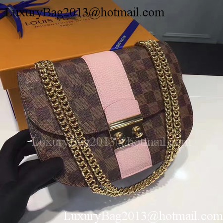 Louis Vuitton Damier Ebene Canvas WIGHT N64419 Pink