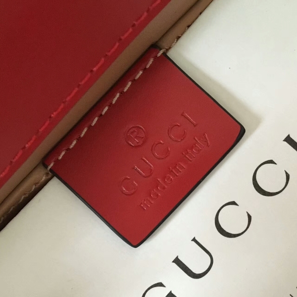 Gucci Now PYTHON Shoulder Bag 453753 Red