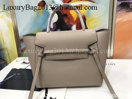 Celine Belt Bag Original Litchi Leather C3349 Light Grey