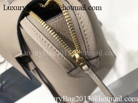 Celine Belt Bag Original Litchi Leather C3349 Light Grey